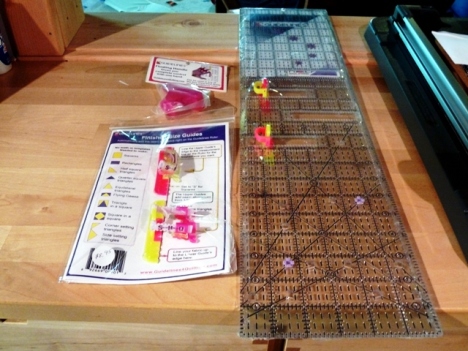 I still haven't used this newer version of the Guidelines for Quilting Ruler System...